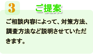 浮気調査のご提案