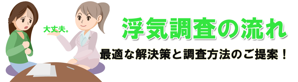 浮気調査の流れ